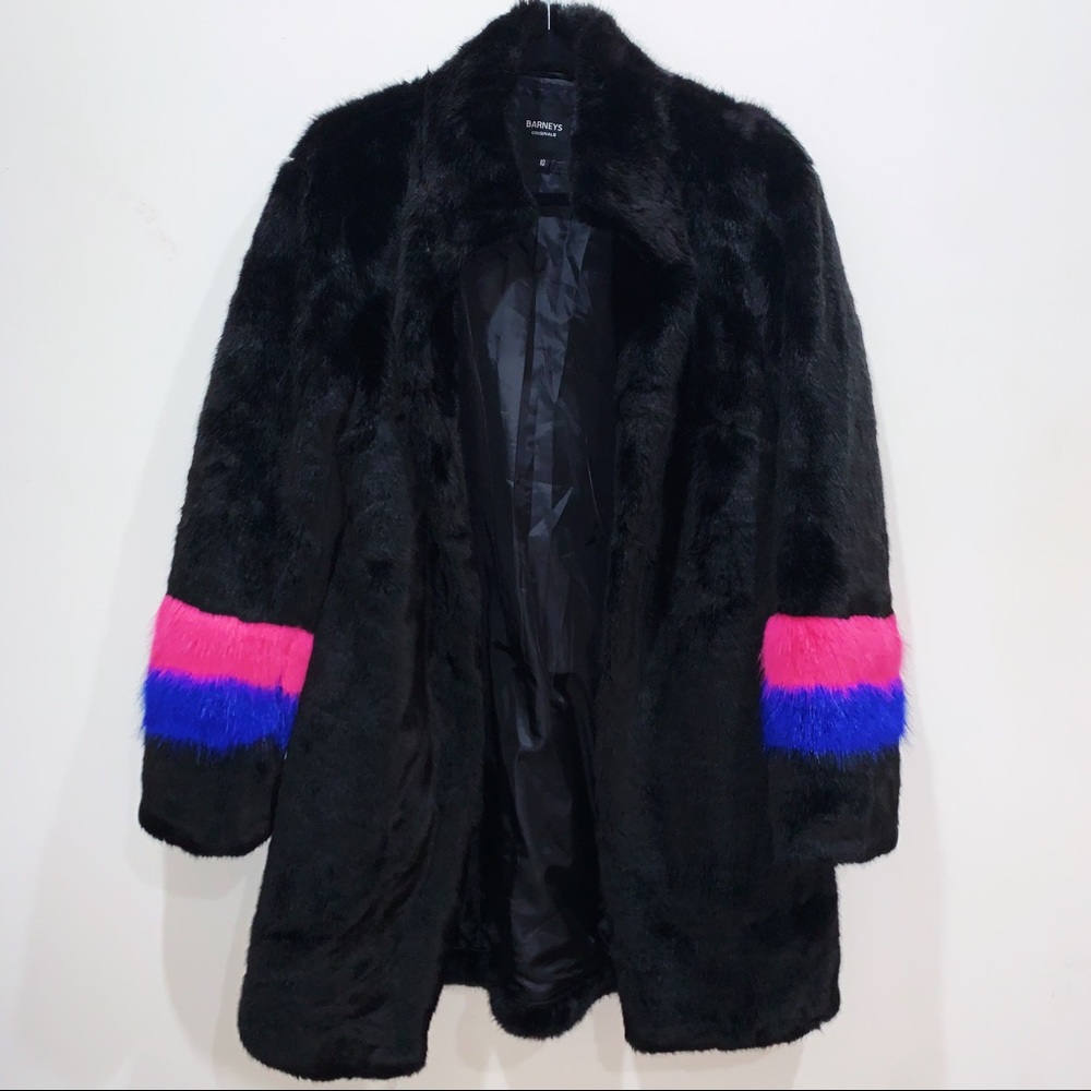 Faux Fur Jacket EXCELLENT condition UK 10 = US 6